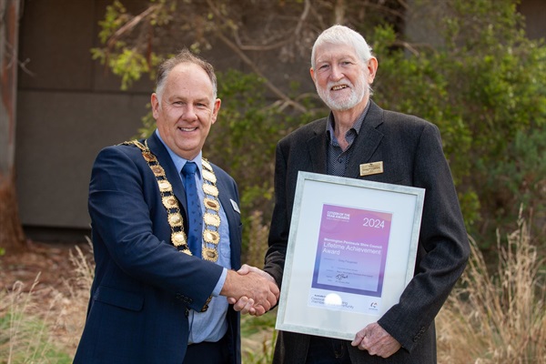 Lifetime Achievement Award - Greg Fitzgerald with Mayor