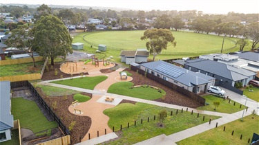 Barber Playground aerial view