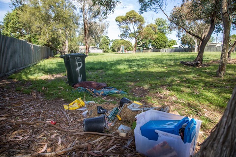 Dumped rubbish