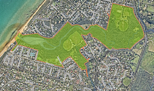 Balcombe Estuary Amendment affected land map.png