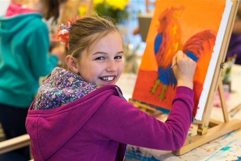 Kids art class